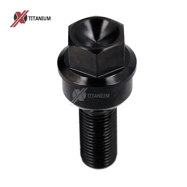 titanium wheel bolts black